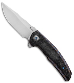 Reate J.A.C.K. Integral Knife Flame Titanium/Marble Carbon Fiber (3.94" Satin)