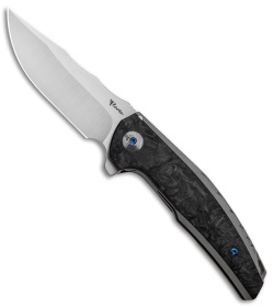 Reate J.A.C.K. Integral Knife Gray Titanium/Marble Carbon Fiber (3.94" Satin)