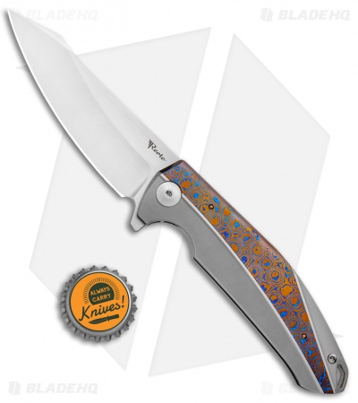 Reate K-1 Frame Lock Flipper Knife Titanium/Mokuti (3.8