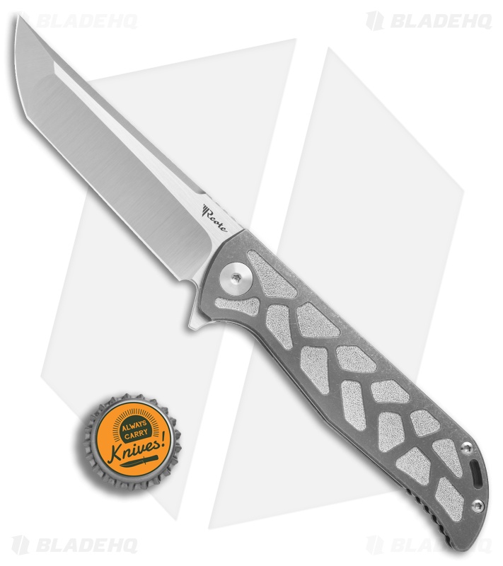 Reate K-2 Frame Lock Knife Engraved Titanium (3.8