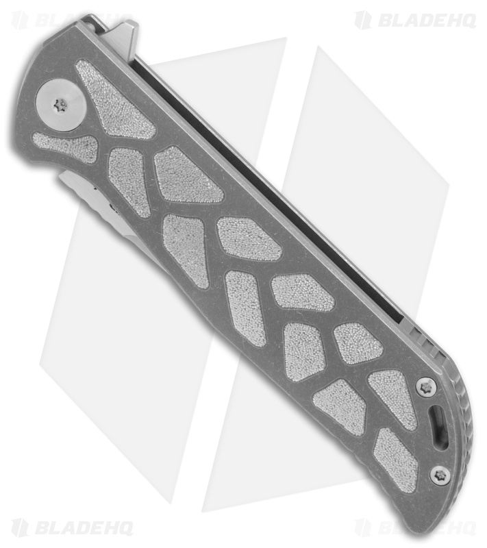 Reate K-2 Frame Lock Knife Engraved Titanium (3.8