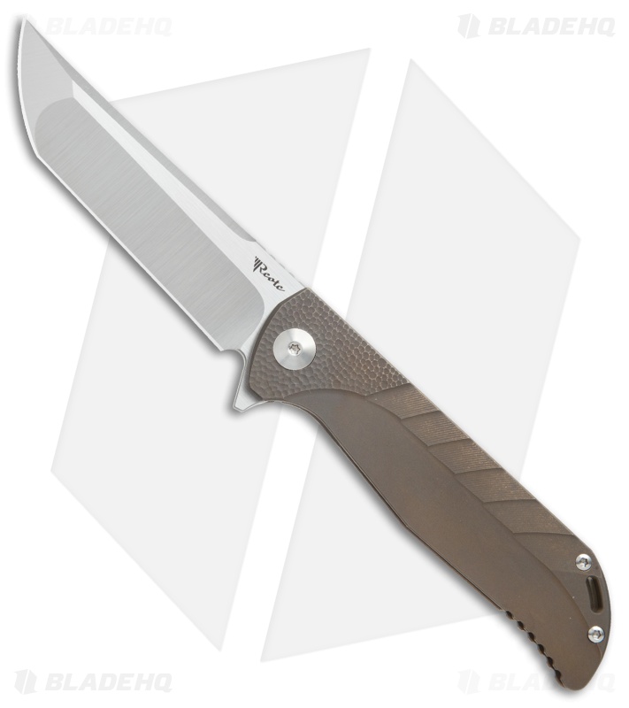 Reate K-2 Frame Lock Knife Stepped Bronze Titanium (3.8