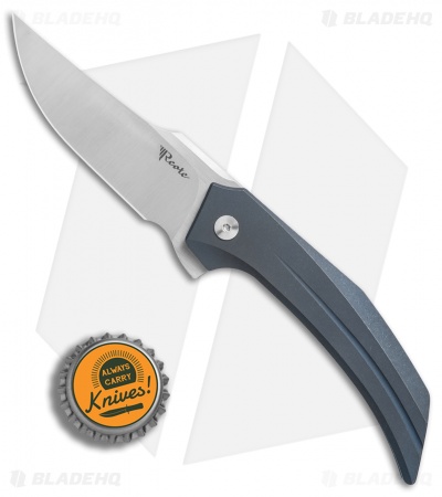 Reate Tashi Bharucha Starboy Frame Lock Knife Blue Titanium (3.25" Satin)