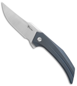 Reate Tashi Bharucha Starboy Frame Lock Knife Blue Titanium (3.25" Satin)