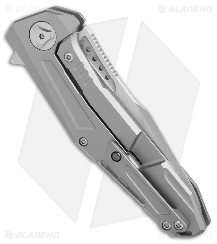 Reate K-3 Frame Lock Flipper Knife Carbon Fiber/Ti (3.875" Satin)