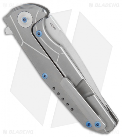 Reate K-4 Frame Lock Flipper Knife Titanium/Carbon Fiber (3.75" Satin)