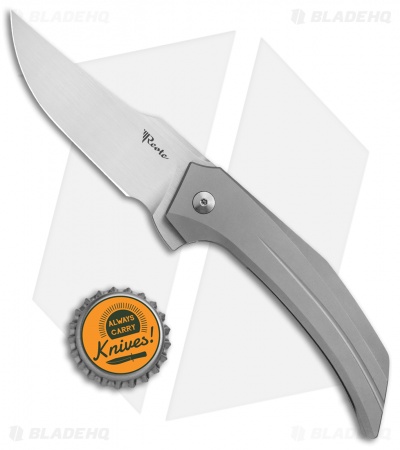 Reate Tashi Bharucha Starboy Frame Lock Knife Titanium (3.25" Hand Satin)