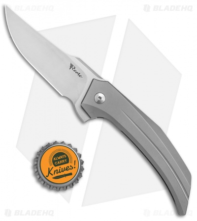 Reate Tashi Bharucha Starboy Frame Lock Knife Titanium (3.25" Stonewash)