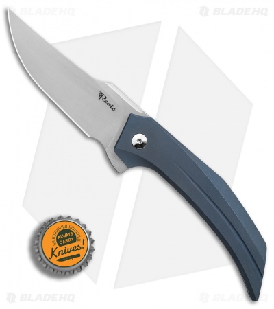 Reate Tashi Bharucha Starboy Frame Lock Knife Blue Titanium (3.25" Stonewash)