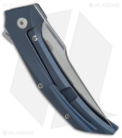 Reate Tashi Bharucha Starboy Frame Lock Knife Blue Titanium (3.25" Stonewash)