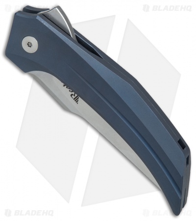 Reate Tashi Bharucha Starboy Frame Lock Knife Blue Titanium (3.25" Stonewash)