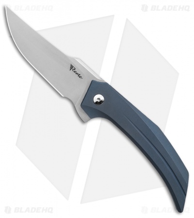 Reate Tashi Bharucha Starboy Frame Lock Knife Blue Titanium (3.25" Stonewash)