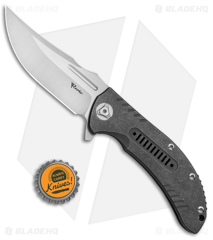 Reate Knives Faisal Yamin Valhalla Frame Lock Knife Hollowed Ti