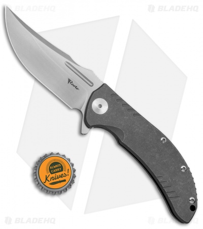 Reate Knives Faisal Yamin Valhalla Frame Lock Knife Titanium (3.8" Stonewash)