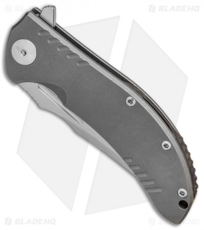 Reate Knives Faisal Yamin Valhalla Frame Lock Knife Titanium (3.8" Stonewash)