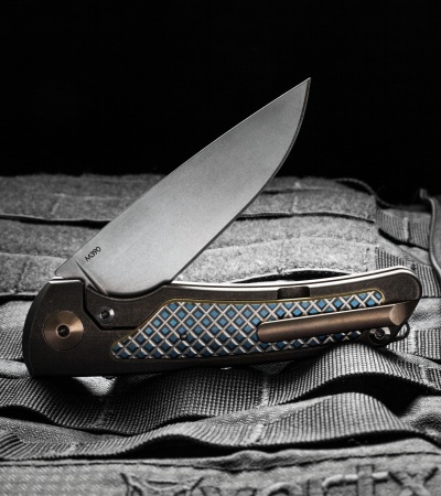 Reate Knives Wave Frame Lock Knife Titanium (3.375" Stonewash)