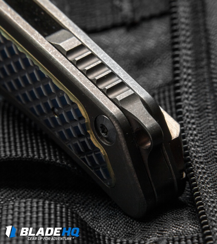 Reate Knives Wave Frame Lock Knife Titanium (3.375" Stonewash)