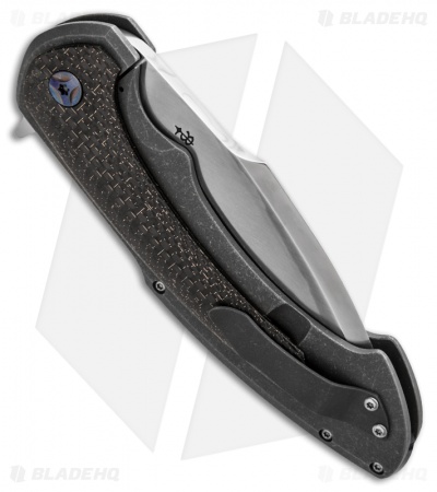 Rick Barrett Custom Toxic Fallout Flipper Knife LSCF (4" Hamon)