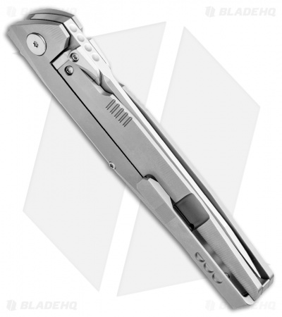 Rike Knife 1507s Kwaiken Framelock Flipper Gray Titanium (3.75" Bead Blast)