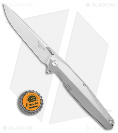 Rike Knife 1507S Kwaiken Flipper Plain Titanium (3.75" Bead Blast)