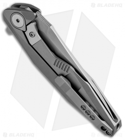 Rike Knife 1508S Integral Framelock Flipper Titanium (3.25" Bead Blast)