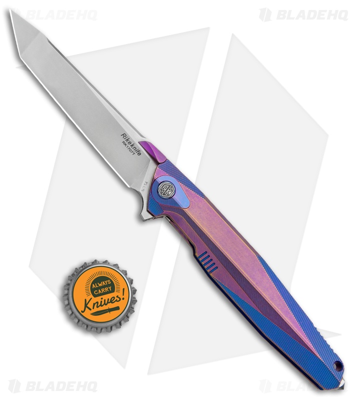 【Ricky様】内ブタPK　30個 Rike Knife 1707T | Integral Frame Lock Knife | Purple/Blue Titanium
