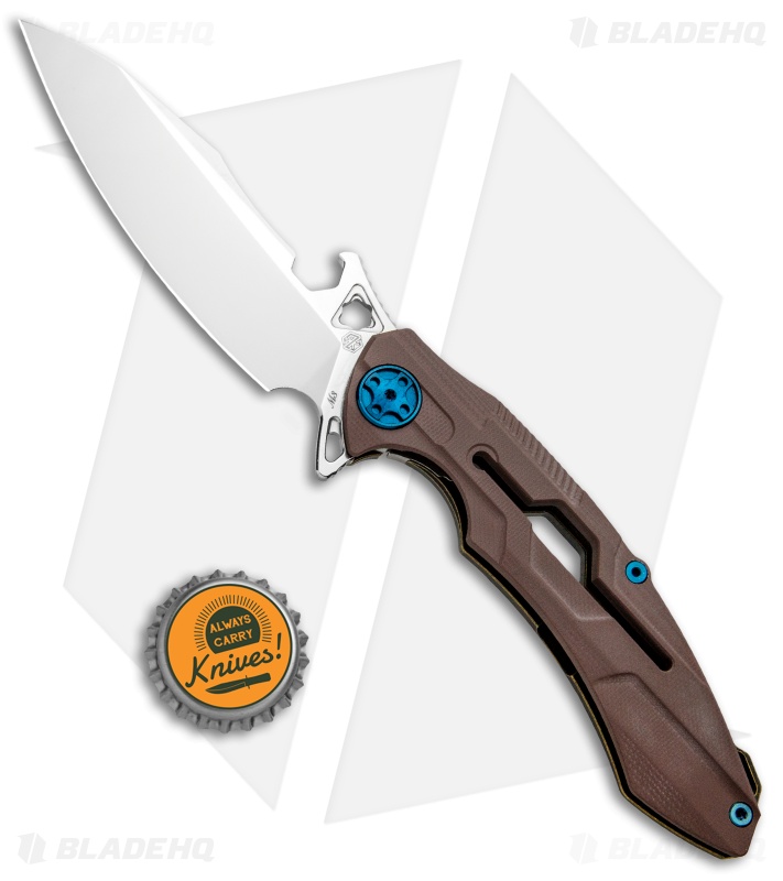 Rike Knife M3 - Frame Lock Knife | Brown + Bronze | Blade HQ