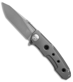 Rike Knife D9 Flipper Frame Lock Knife Titanium (3.75" Bead Blast)