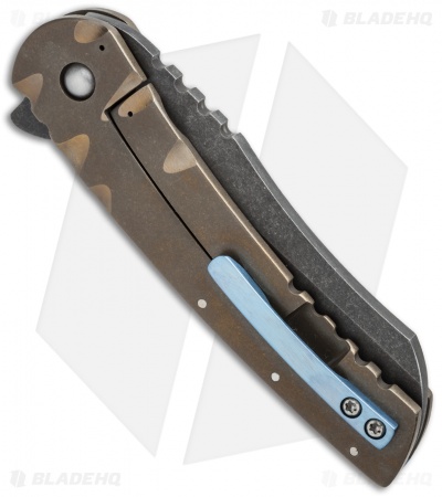 Robert Carter Custom Generalist Flipper Knife Titanium (3.375" Acid Wash)