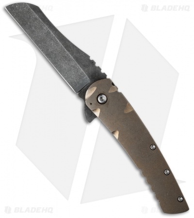 Robert Carter Custom Generalist Flipper Knife Titanium (3.375" Acid Wash)