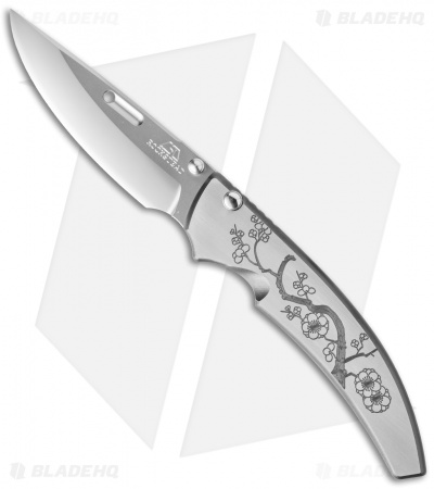 Rockstead SHU C-ZDP Button Lock Knife Titanium (3.25" Mirror Polish)