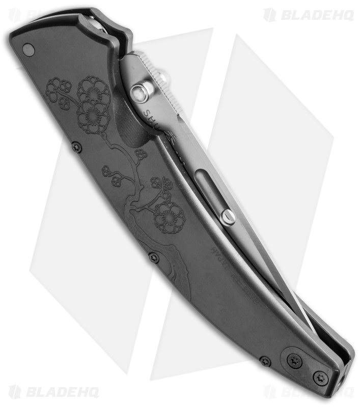Rockstead SHU CB-ZDP Button Lock Knife Titanium (3.25" Mirror Polish)