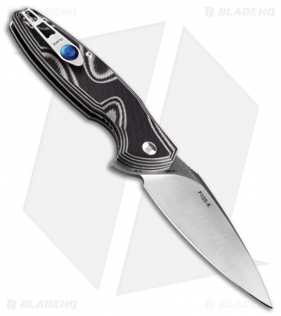 RUIKE Fang Liner Lock Knife Gray/Black (3.5" Satin) P105