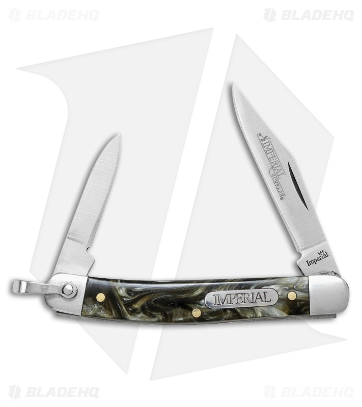 Schrade Imperial Pen Traditional Pocket Knife 2.75" Gray Swirl IMP44