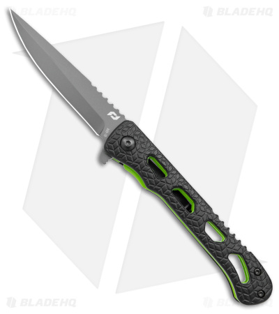 Schrade Inert CLR Liner Lock Knife Black Aluminum (3.5" Gray)
