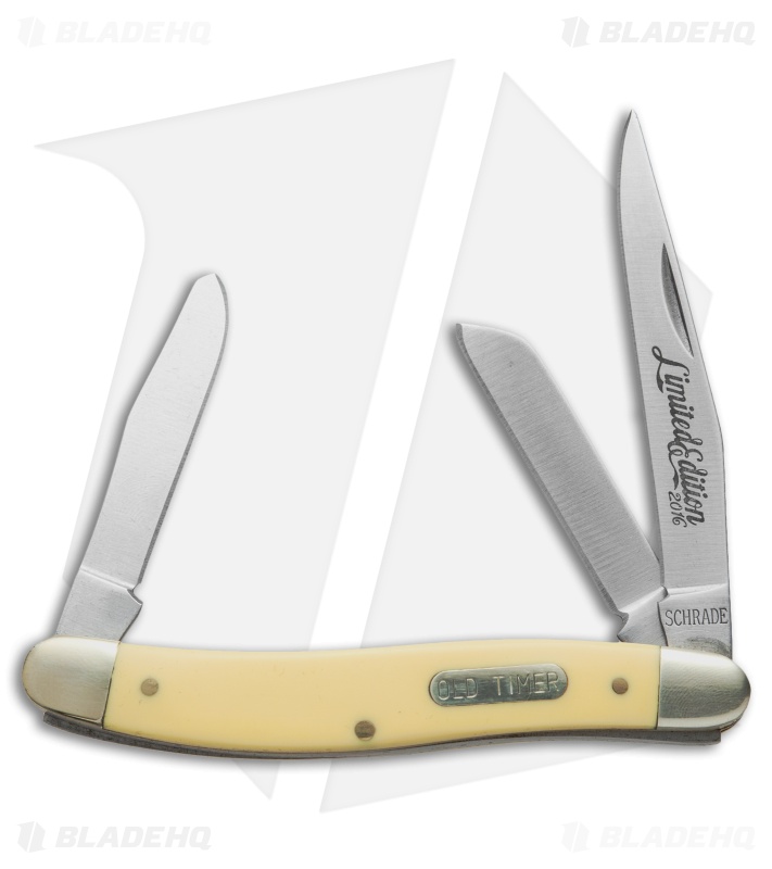 Schrade Old Timer Limited Edition Pocket Knife Gift Set Yellow (Set of
