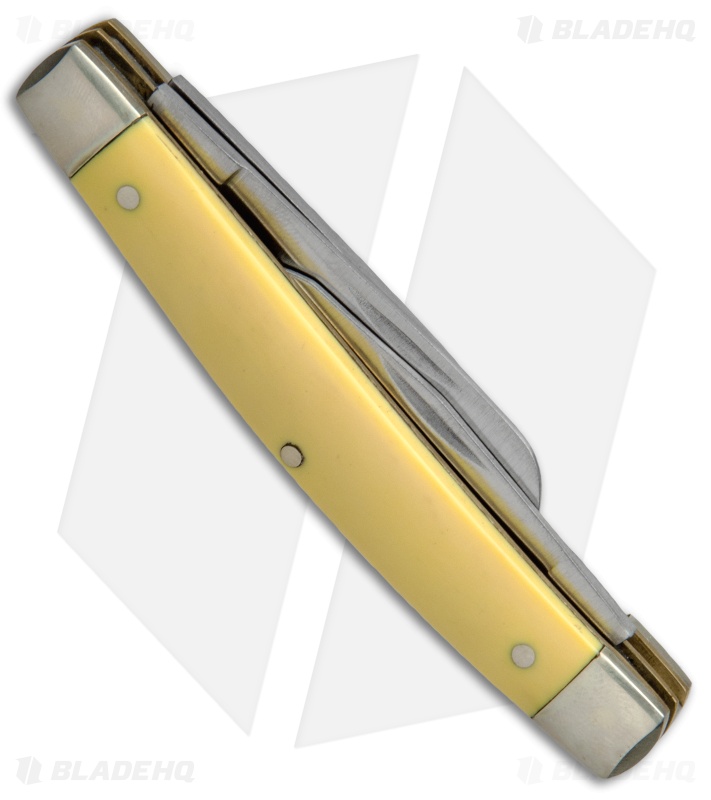 Old Timer Middleman Knife Yellow Delrin 34OTY - Blade HQ