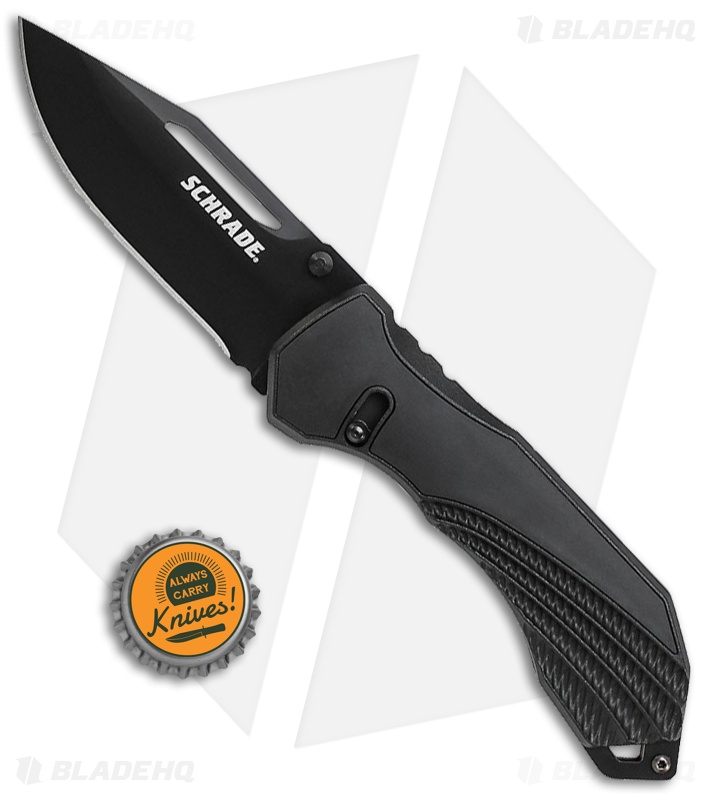 Schrade SCH510 Sure-Lock Folding Knife Black (3.5" Black) 