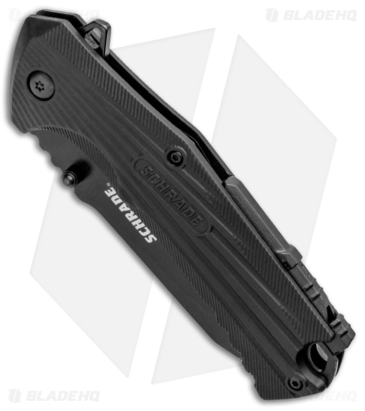 Schrade  U.G. Liner Lock Knife Black w/Firestarter (3.5" Black) 