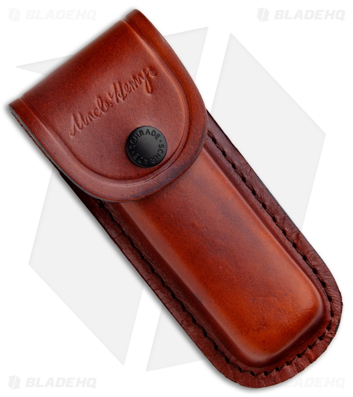 Schrade Uncle Henry Papa Bear Traditional Pocket Knife 5" Brown Staglon SCHLB8