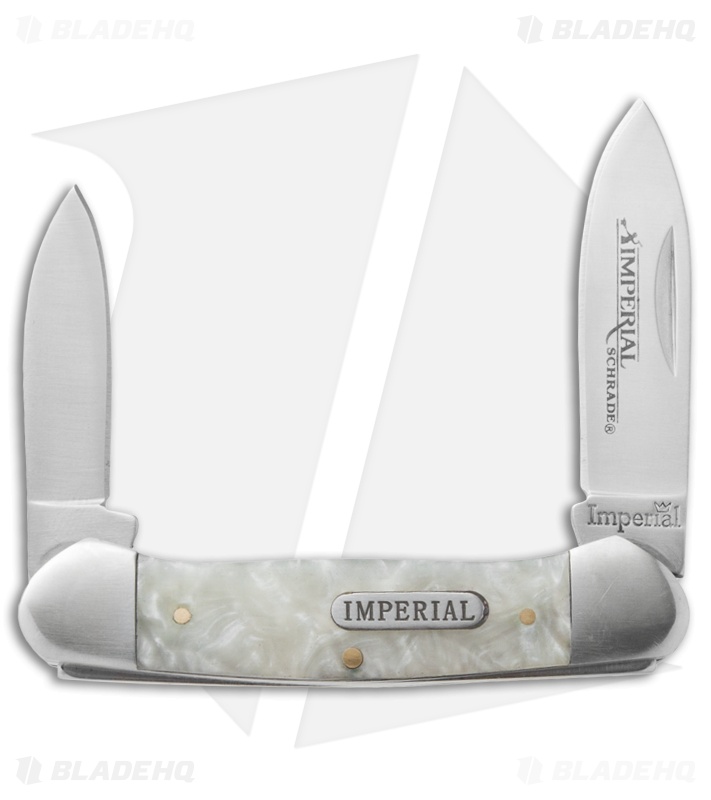 Schrade Imperial Small Canoe Knife 2.875" Cracked Ice IMP1011