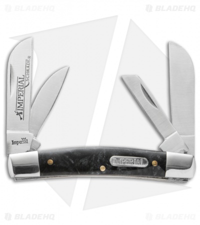 Schrade Imperial Congress Knife 3.625" Black Swirl Acrylic IMP17CON