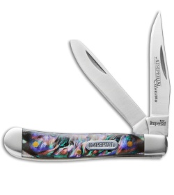 Schrade Imperial Small Trapper Knife 2.75&quot; Abalone Swirl IMP19PRT | 30282