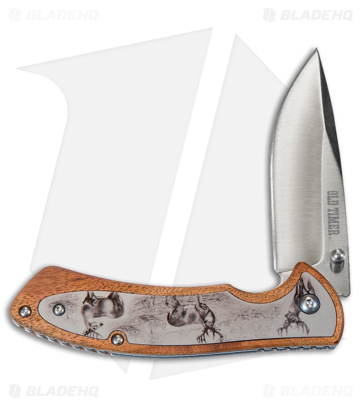 Old Timer | 3-Piece Etched Folding Knife Combo Set | Blade HQ Old Timer | 3-Piece Etched Folding Knife Combo Set | Blade HQ