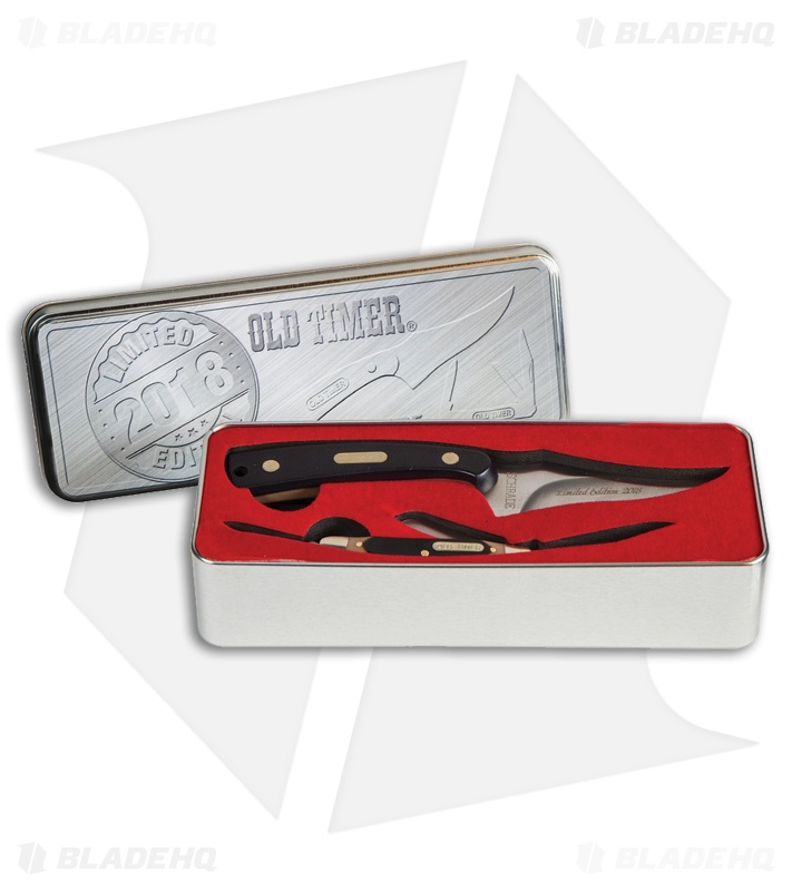 Old Timer Sharpfinger Fixed Blade & Junior Pocket Knife Combo Set