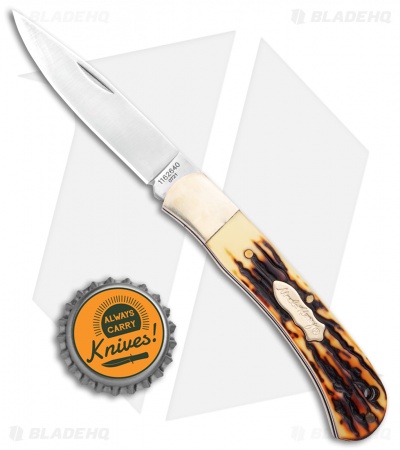 Uncle Henry 3-Piece Hunters Stag Knife Gift Set (3.5" Satin)