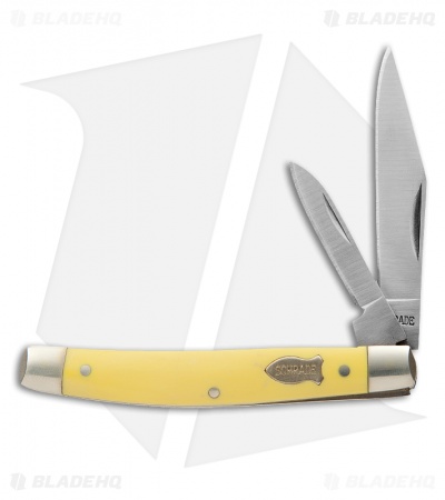 Schrade Old Timer Middleman Jack Knife | Yellow - Blade HQ
