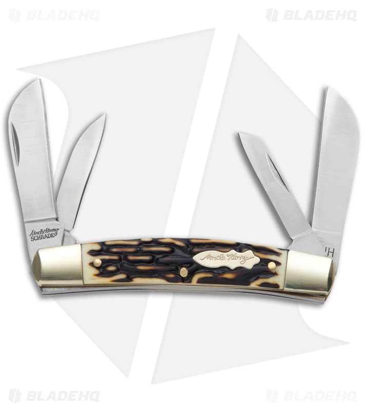 Schrade Uncle Henry Master Knife 3.5" Staglon 4UH