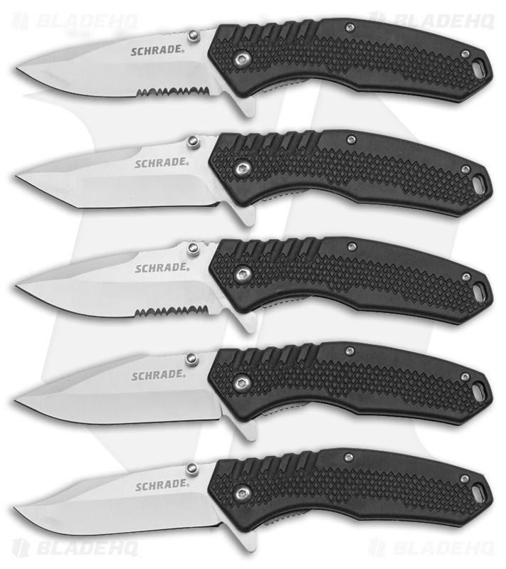 Schrade 5Piece Folding Knife Combo Set Blade HQ