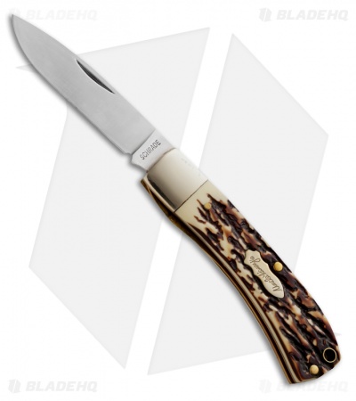 Schrade Uncle Henry Special Edition Bruin Liner Lock Knife Staglon 55UH